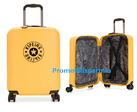 Logo Kipling : vinci gratis trolley rigido da cabina a 4 ruote