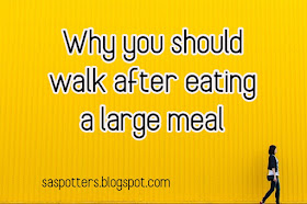 Should you walk after eating?