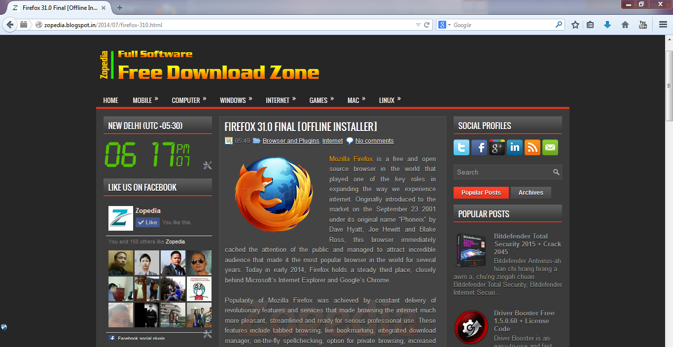 Firefox 32 bits offline