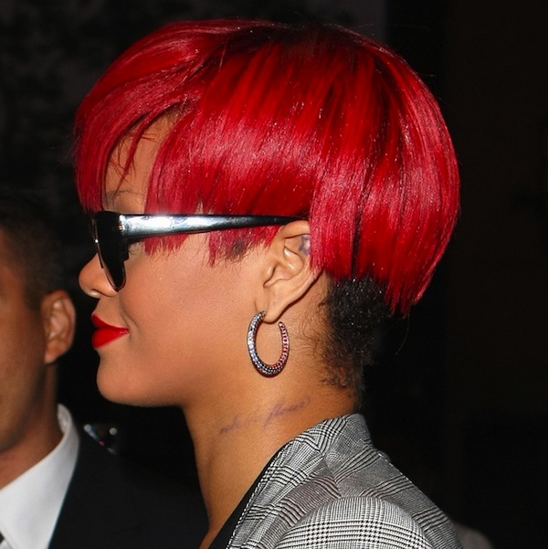 rihanna neck tattoo. New neck tattoo