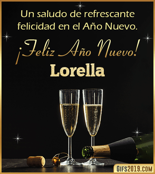 Saludos de año nuevo para lorella