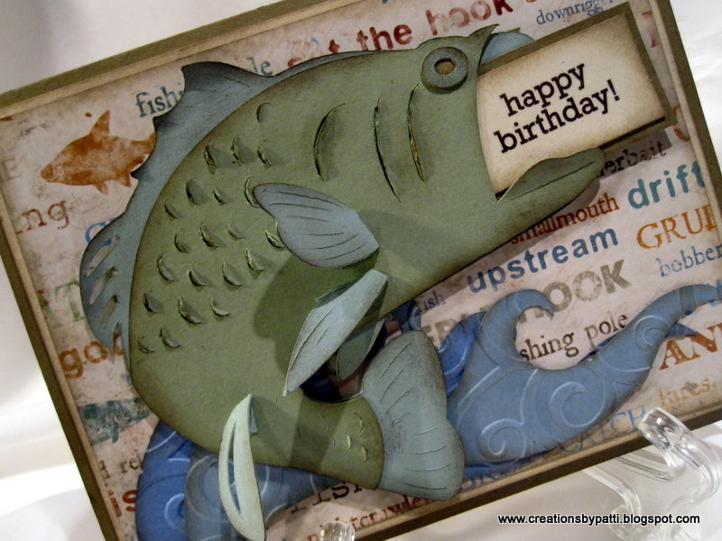 Download Creations by Patti: Bass Fishing B'day Card