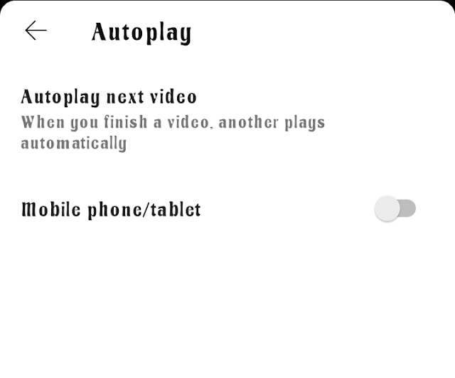 Turn off auto play next video on youtube