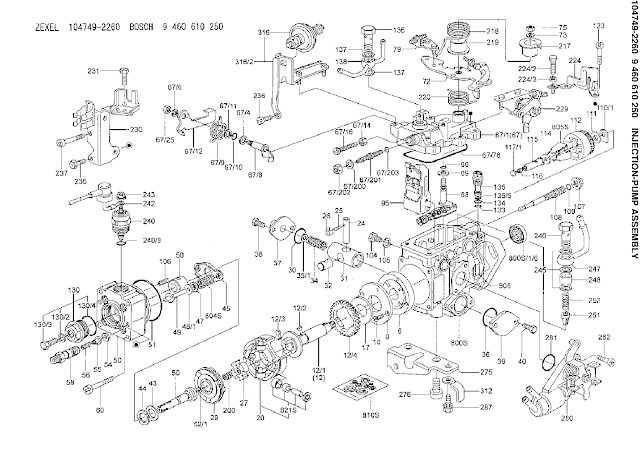 9460610250, 104749-2260 DISTRIBUTOR INJECTION FUEL PUMP ZEXEL