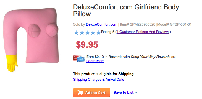 girlfriend pillow. The Girlfriend Pillow imitates