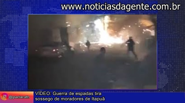 VÍDEO: Guerra de espadas tira sossego de moradores de Itapuã