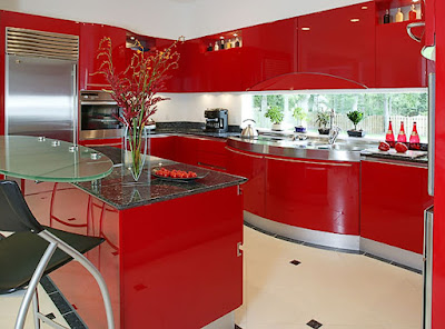 Making Red Kitchen Interior Design