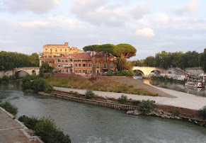 The Isola Tiberina in Romeis said to be the smallest inhabited island in the world