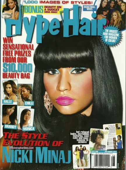 rap artist Nicki Minaj's hot signature makeup look. Her style might be