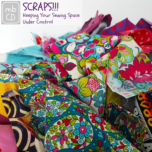 Tips for Keeping Your Scraps and Sewing Space Under Control by www.madebyChrissieD.com