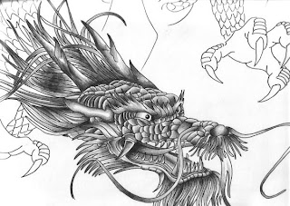 Beautiful Dragon Head Tattoo Designs 1