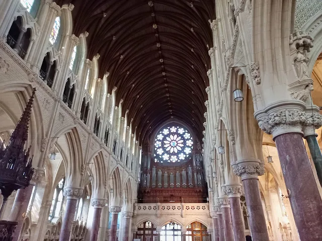 Interior of the St. Colman's Cathedral in Cobh, Ireland