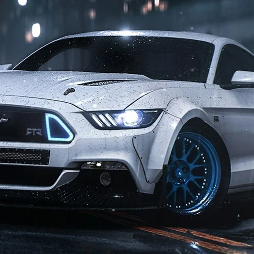 Mustang Rain Wallpaper Engine