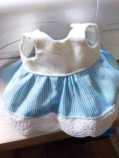 Vestido terminado para muñeca Barriguitas