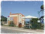 . this was our village bus stop! Very sensible. Final photo for today; . (bus stop in thassos)