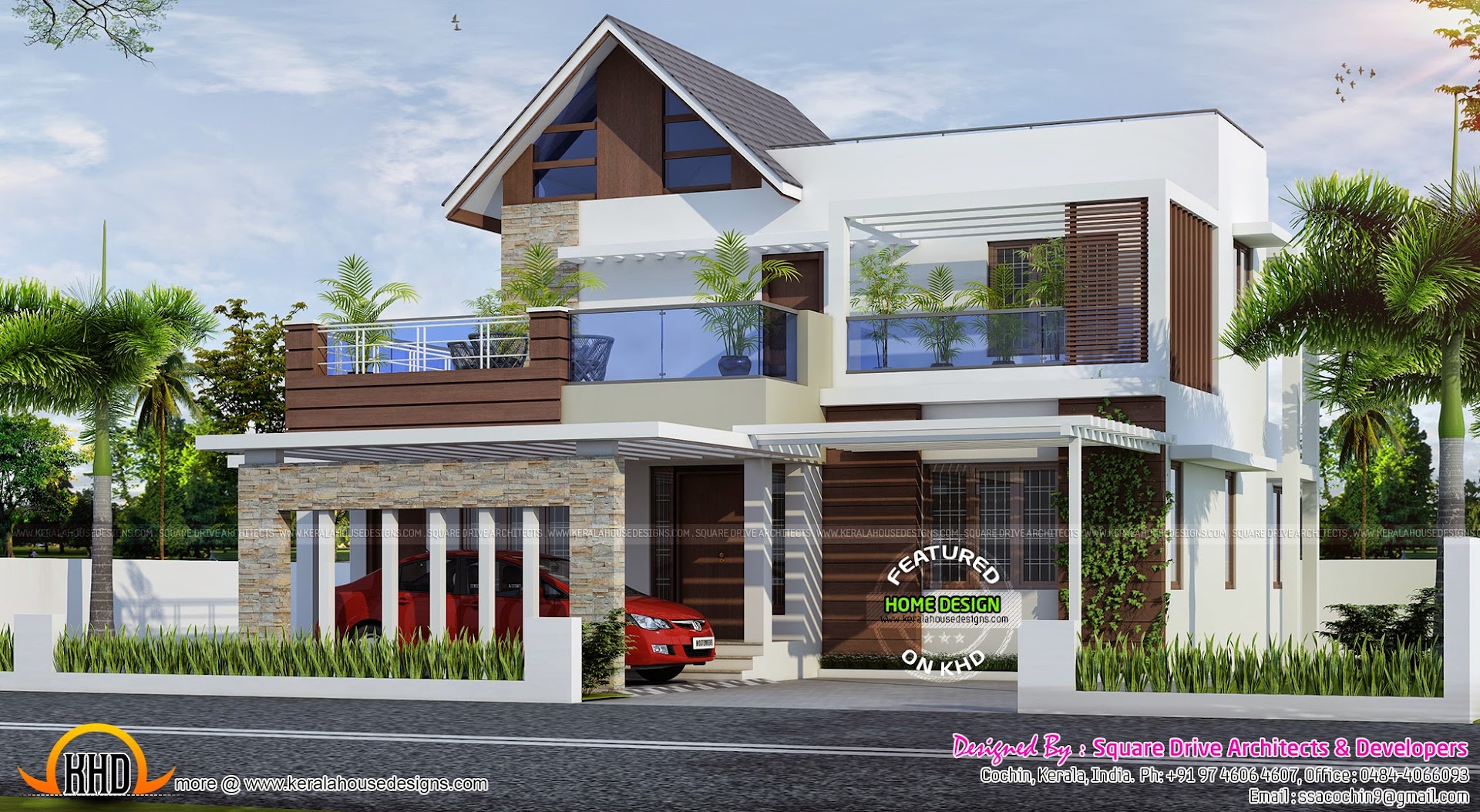 February 2019 Kerala  home  design  and floor plans 