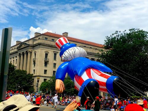 July 4, 2019, parade in Washington, D.C. (Joe Lauria)