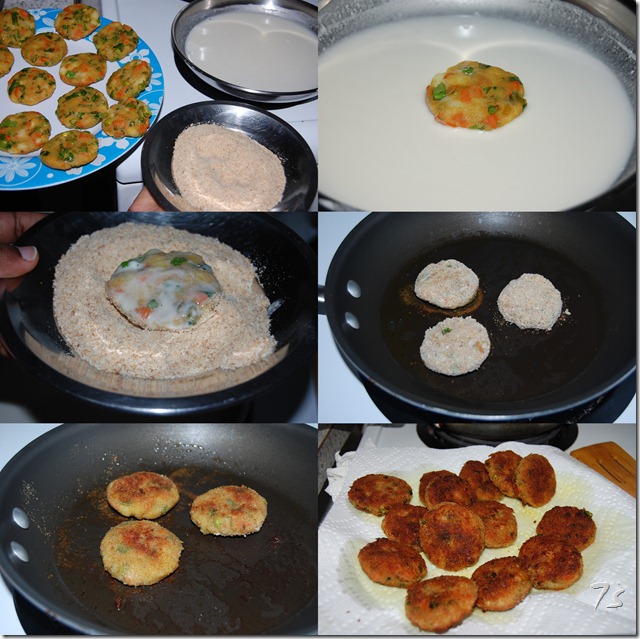 Vegetable cutlet process2