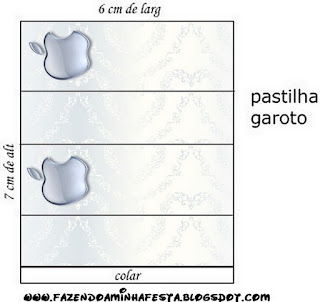 Apple Party: Free Printable Candy Bar Labels. 