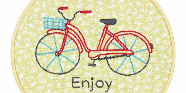 25 desenhos de bicicleta  para bordar a mão grátis