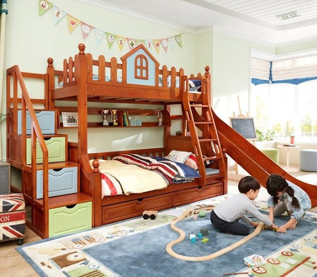 Giường tầng cho bé làm khu vui chơi