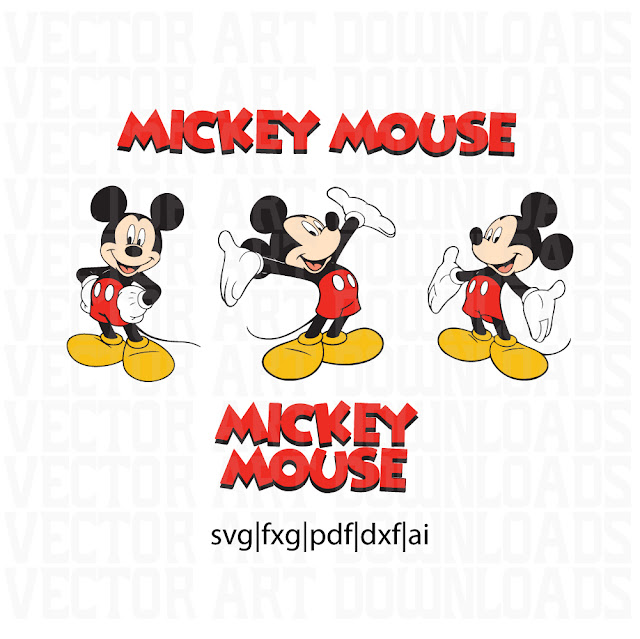 vector mickey mouse svg