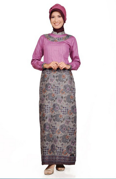  Model  baju  dress  panjang brokat batik  kombinasi murah 