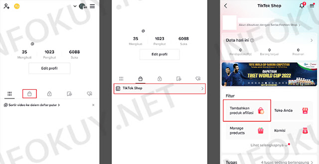 cara menambahkan produk tiktok affiliate
