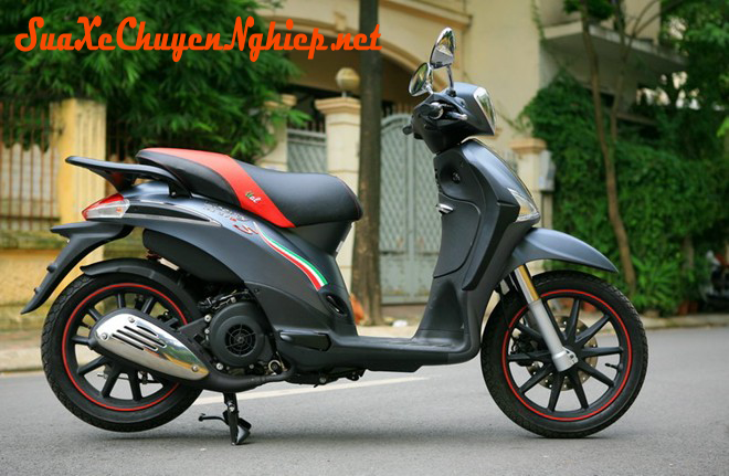 Piaggio Lyberty sơn màu xám lông chuột