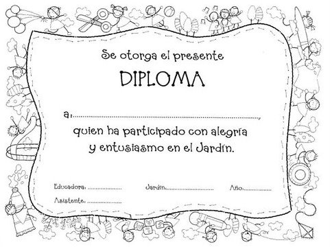 diplomas de graduacion. diplomas para ciclo de