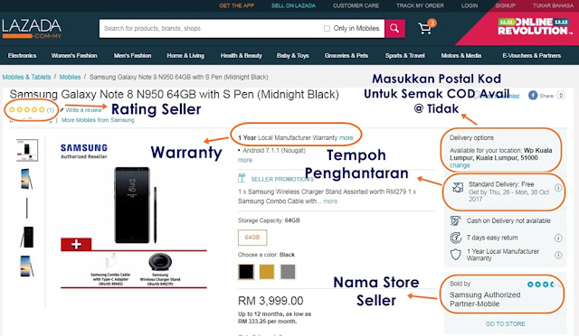 Tutorial/cara Lengkap Shopping Secara Online di Lazada Malaysia