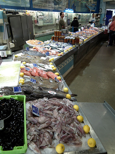 Fish market, Saint Jean de Luz. Pyrenees-Atlantiques. France. Photographed by Susan Walter. Tour the Loire Valley with a classic car and a private guide.