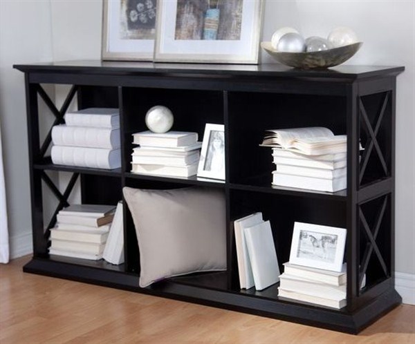 bookcases black wood