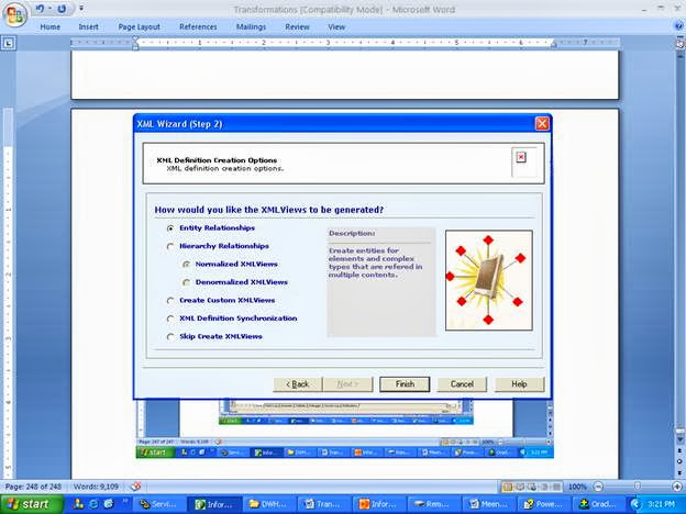 XML file from a relational file (table)