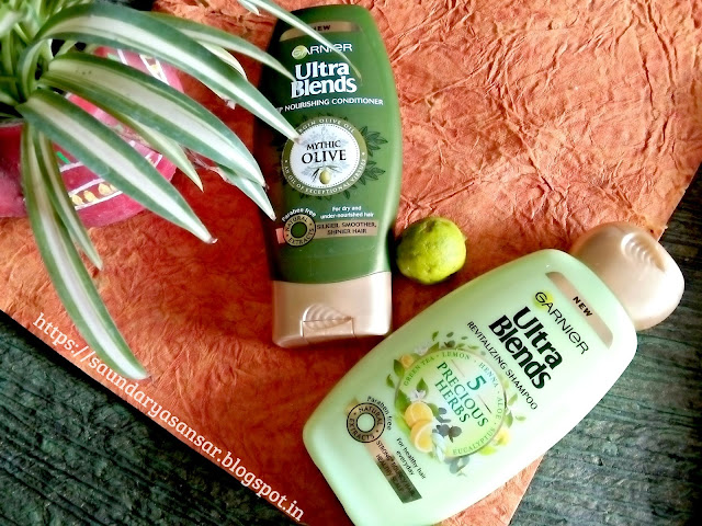 Garnier Ultra Blends-Precious Herbs Shampoo & Mythic Olive Conditioner:Review