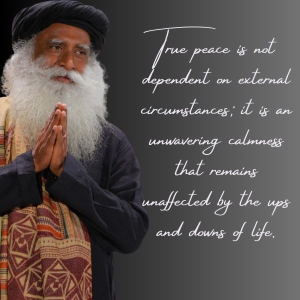 sadhguru quotes on Peace