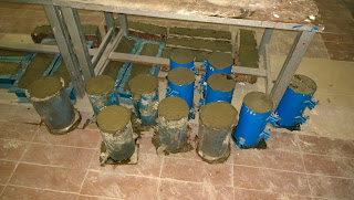 Prepared cylinder Samples