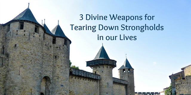 Scripture offers these 3 things for tearing down spiritual strongholds in our lives. #BibleLoveNotes #Bible