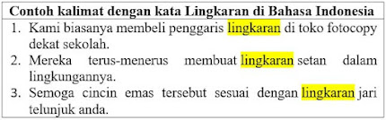 21 Contoh Kalimat Lingkaran di Bahasa Indonesia dan Pengertiannya