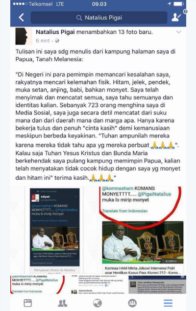 TAK DISANGKA..!! Di Ejek Karena Konsisten Bela Ulama,Begini Doa Natalius Pigai Untuk Mereka : Tuhan Ampuni Mereka Dan...