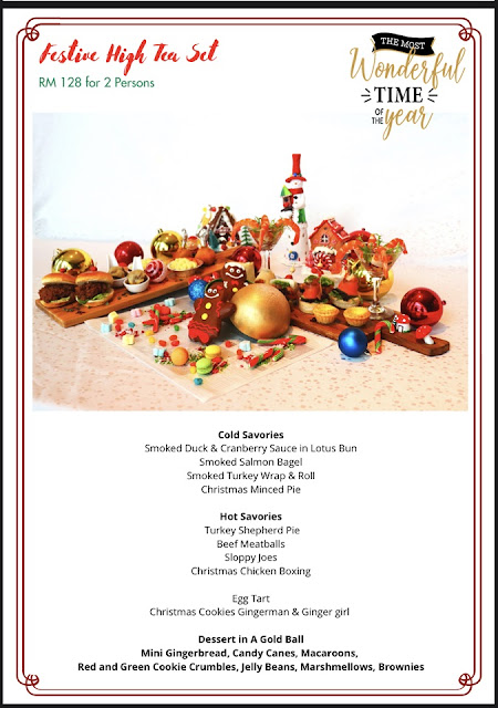 Festive High Tea Menu Element Kuala Lumpur