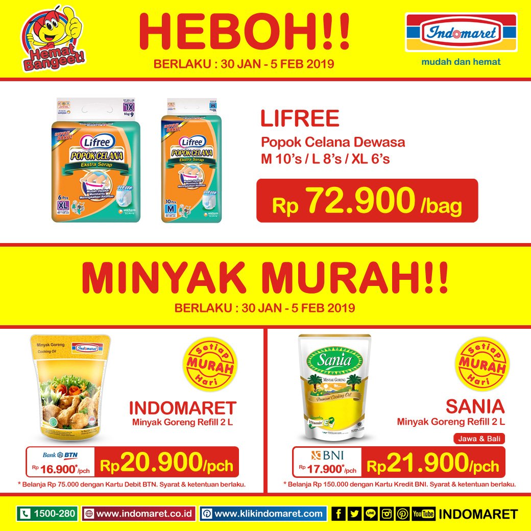 #Indomaret - #Promo Harga HEBOH Periode 30 Jan - 05 Feb 2019