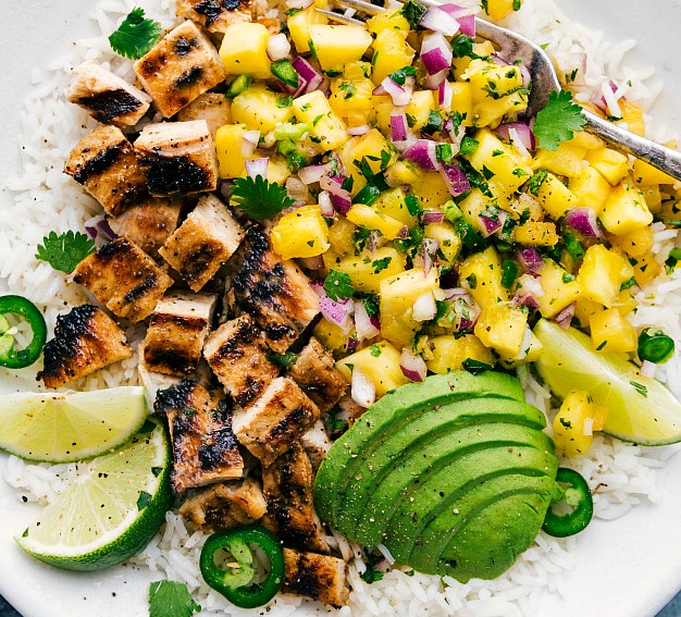PINEAPPLE CHICKEN #healthy #fitness