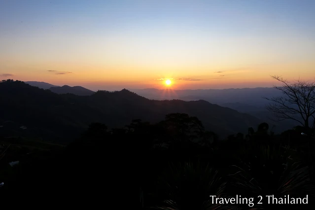 Sunset at Doi Phu Tang seen from my room