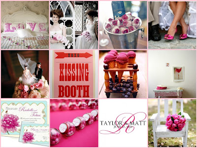Hot pink Flirty Top Row Selina Lake Green Wedding Shoes VintageGlam 