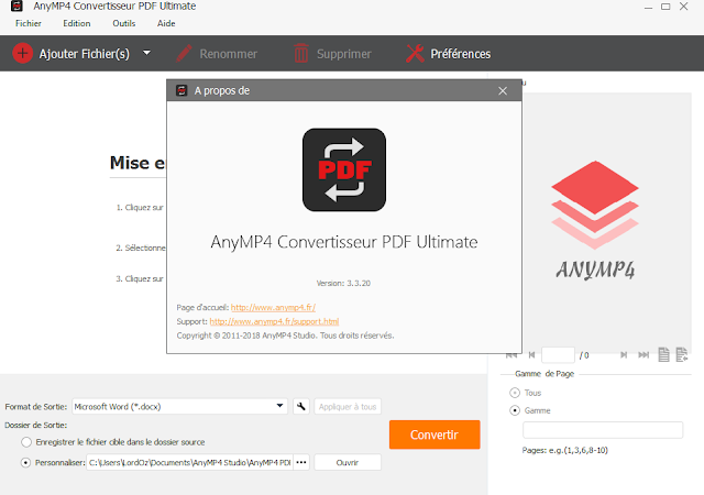 AnyMP4 Convertisseur PDF Ultimate