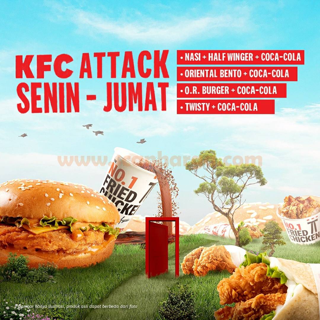 Promo KFC ATTACK - HARGA SPESIAL Menu mulai Rp. 18Ribu-an