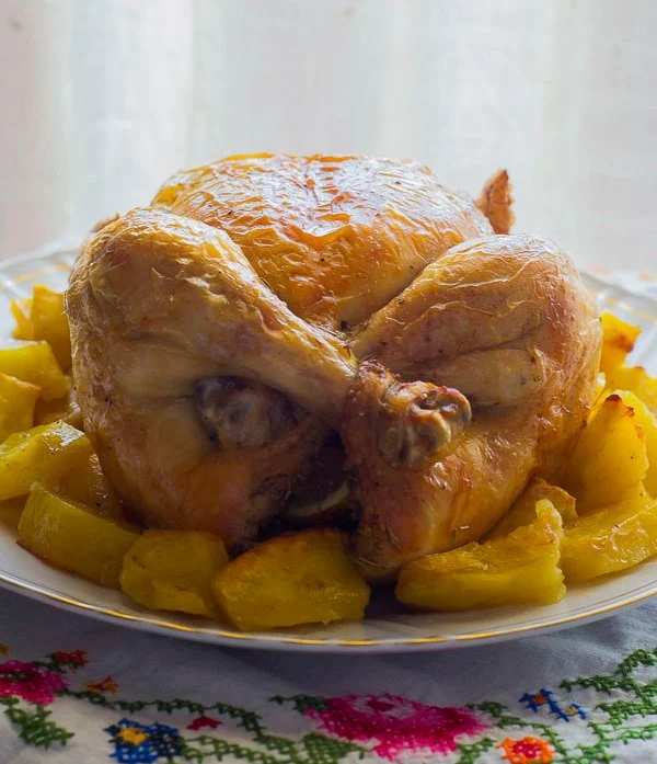 Pollo al horno