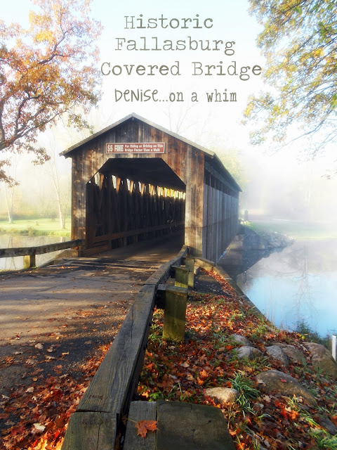 covered bridge, fall colors, historic Lowell