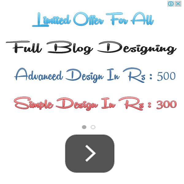Adversitement  For  Blogger  Designing.
